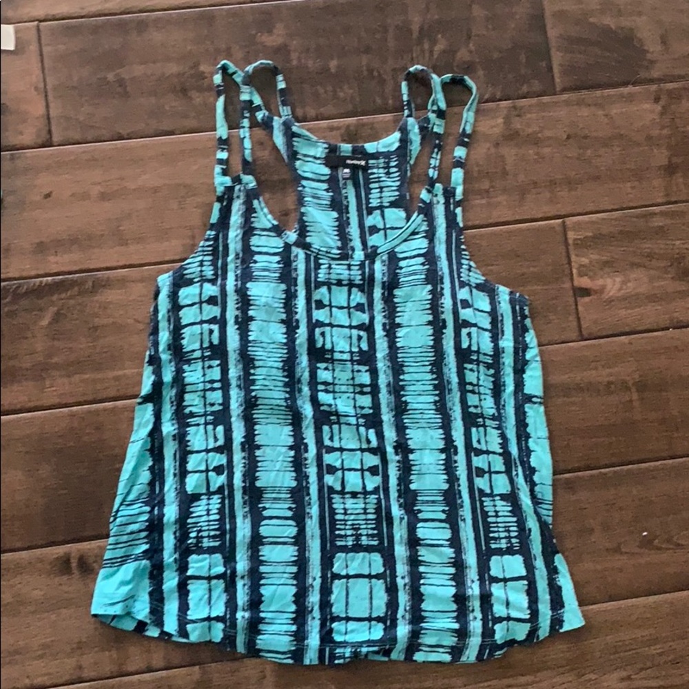 HURLEY BLUE NAVY PRINT TANK